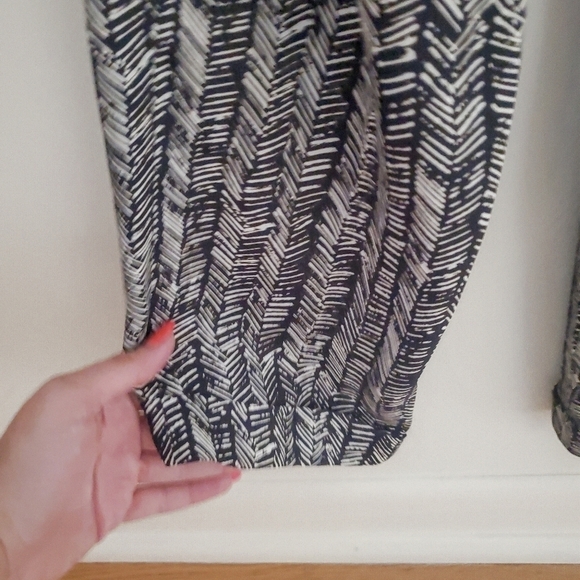 LOFT Inked Feather Print Jumpsuit - Picture 8 of 13